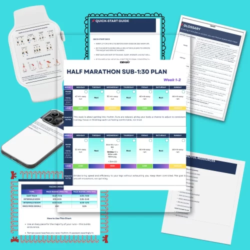 Half Marathon Sub-130 Plan Half Marathon Sub-1:30 Plan